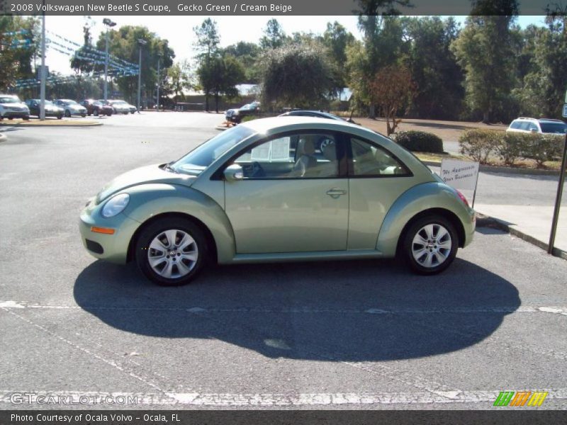 Gecko Green / Cream Beige 2008 Volkswagen New Beetle S Coupe