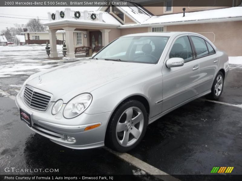 Brilliant Silver Metallic / Charcoal 2003 Mercedes-Benz E 500 Sedan