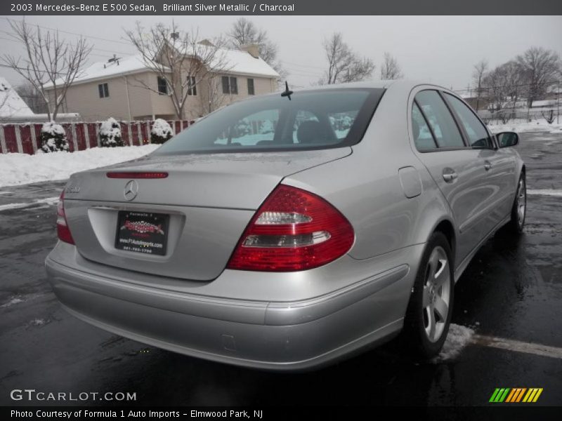 Brilliant Silver Metallic / Charcoal 2003 Mercedes-Benz E 500 Sedan