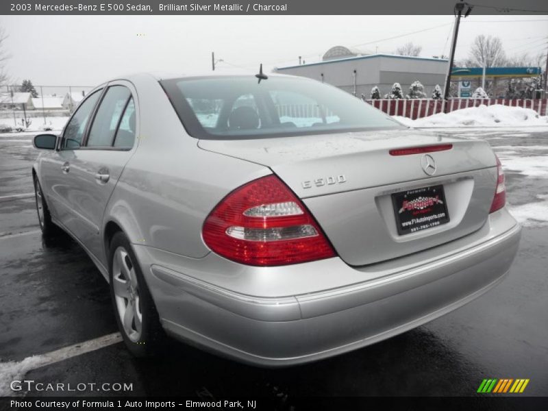 Brilliant Silver Metallic / Charcoal 2003 Mercedes-Benz E 500 Sedan