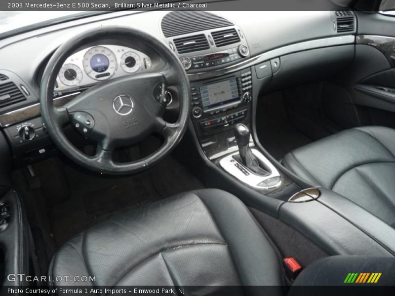 Brilliant Silver Metallic / Charcoal 2003 Mercedes-Benz E 500 Sedan