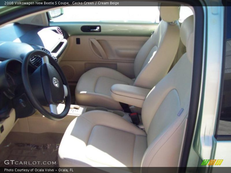 Gecko Green / Cream Beige 2008 Volkswagen New Beetle S Coupe