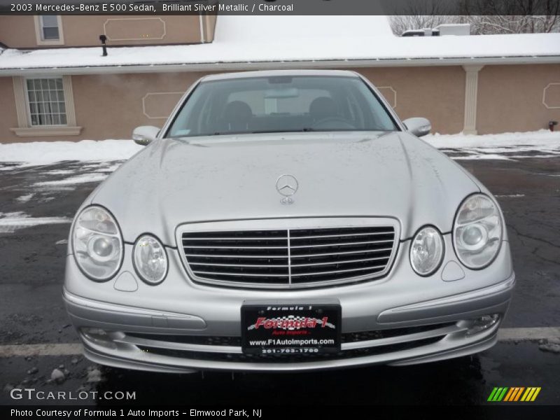 Brilliant Silver Metallic / Charcoal 2003 Mercedes-Benz E 500 Sedan