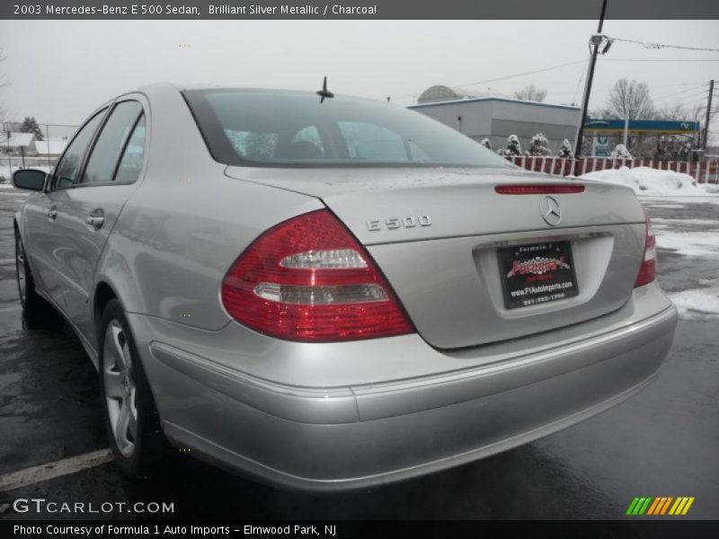 Brilliant Silver Metallic / Charcoal 2003 Mercedes-Benz E 500 Sedan