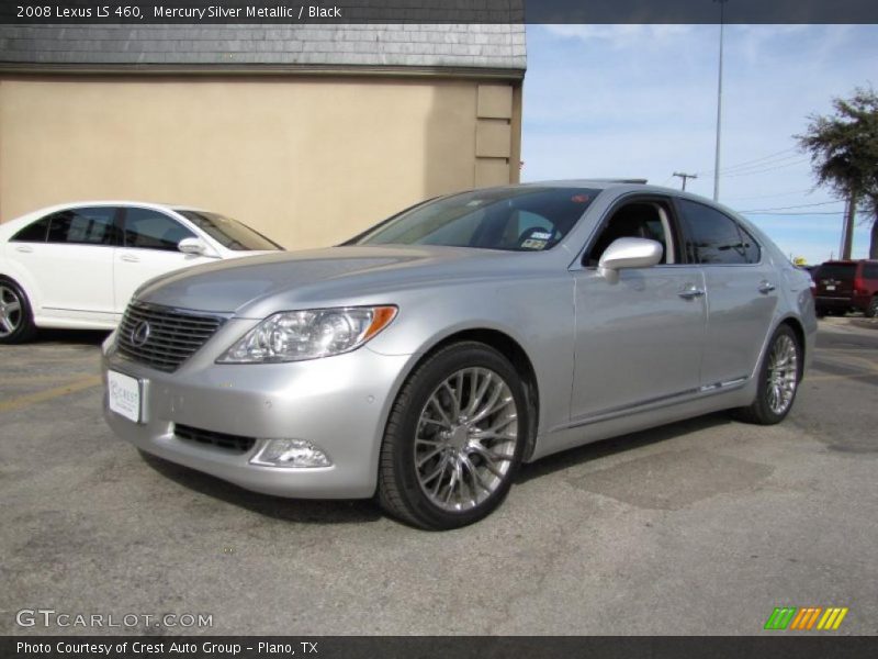 Mercury Silver Metallic / Black 2008 Lexus LS 460