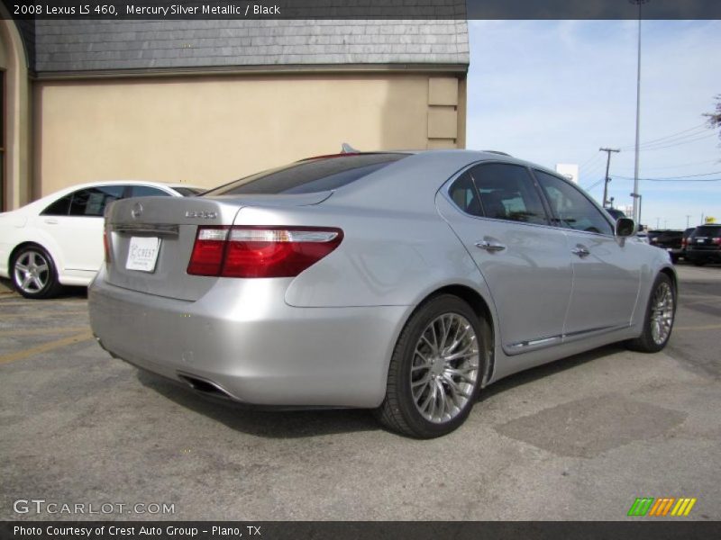 Mercury Silver Metallic / Black 2008 Lexus LS 460