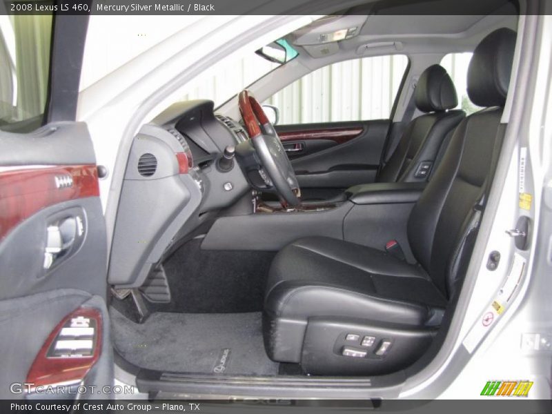 Mercury Silver Metallic / Black 2008 Lexus LS 460