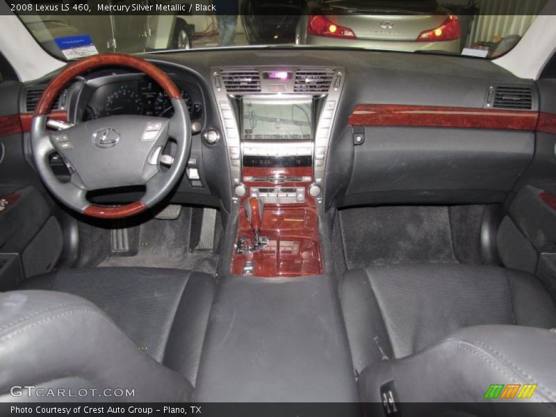 Mercury Silver Metallic / Black 2008 Lexus LS 460