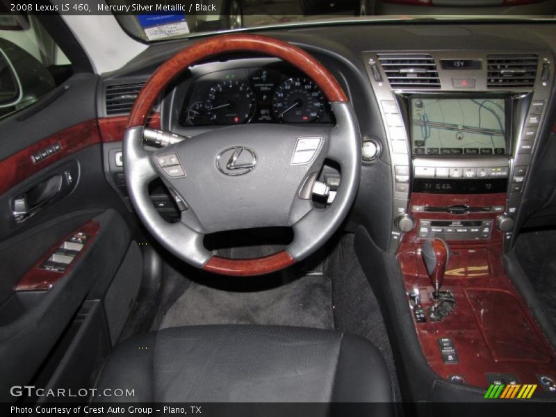 Mercury Silver Metallic / Black 2008 Lexus LS 460