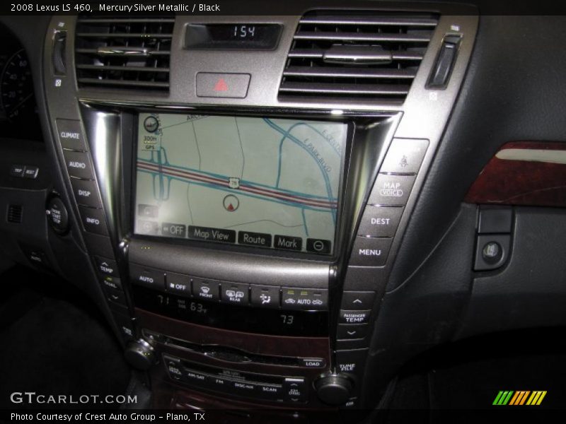Mercury Silver Metallic / Black 2008 Lexus LS 460