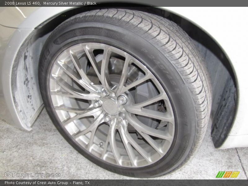 Mercury Silver Metallic / Black 2008 Lexus LS 460