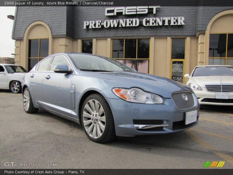 Azure Blue Metallic / Charcoal/Charcoal 2009 Jaguar XF Luxury