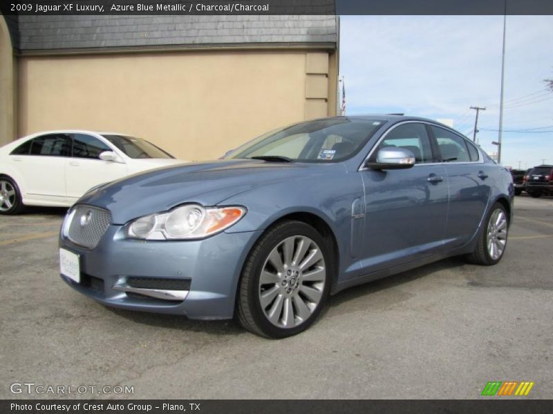 Azure Blue Metallic / Charcoal/Charcoal 2009 Jaguar XF Luxury