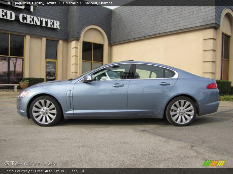 Azure Blue Metallic / Charcoal/Charcoal 2009 Jaguar XF Luxury