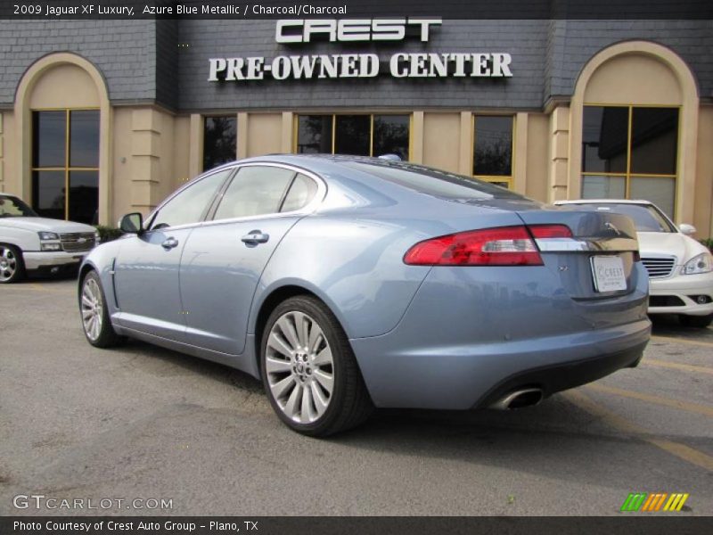 Azure Blue Metallic / Charcoal/Charcoal 2009 Jaguar XF Luxury