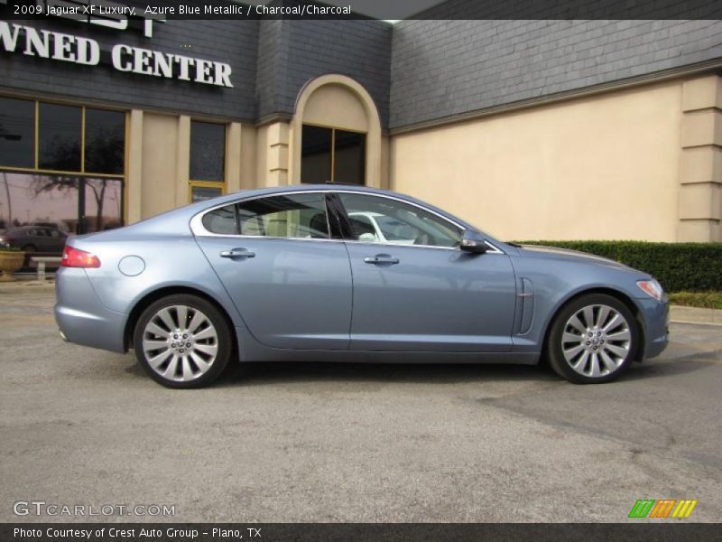 Azure Blue Metallic / Charcoal/Charcoal 2009 Jaguar XF Luxury