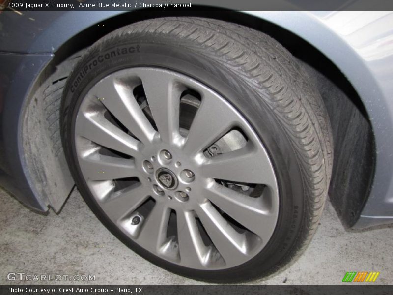 Azure Blue Metallic / Charcoal/Charcoal 2009 Jaguar XF Luxury