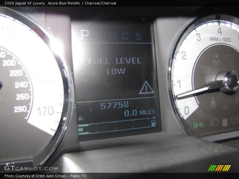 Azure Blue Metallic / Charcoal/Charcoal 2009 Jaguar XF Luxury