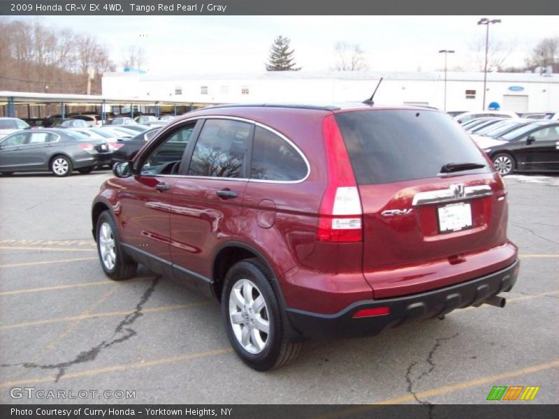 Tango Red Pearl / Gray 2009 Honda CR-V EX 4WD