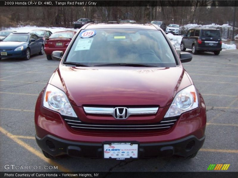 Tango Red Pearl / Gray 2009 Honda CR-V EX 4WD