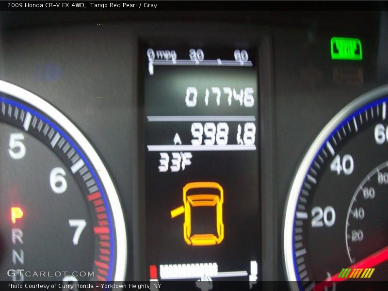 Tango Red Pearl / Gray 2009 Honda CR-V EX 4WD