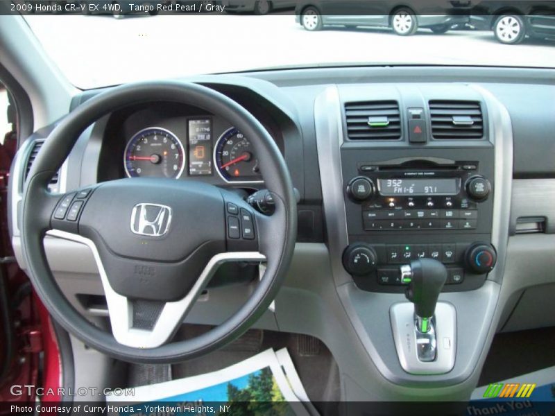 Tango Red Pearl / Gray 2009 Honda CR-V EX 4WD