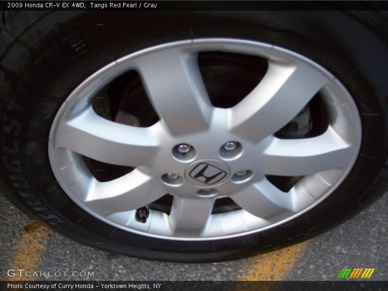 Tango Red Pearl / Gray 2009 Honda CR-V EX 4WD