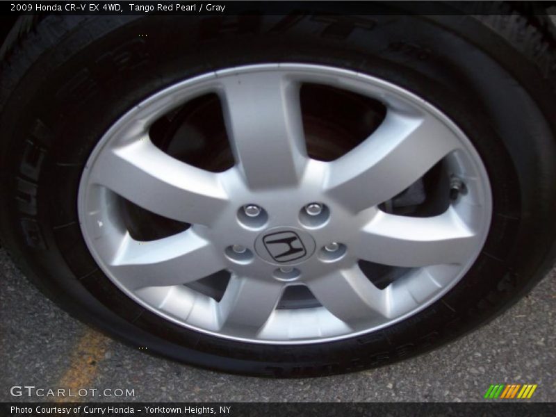 Tango Red Pearl / Gray 2009 Honda CR-V EX 4WD
