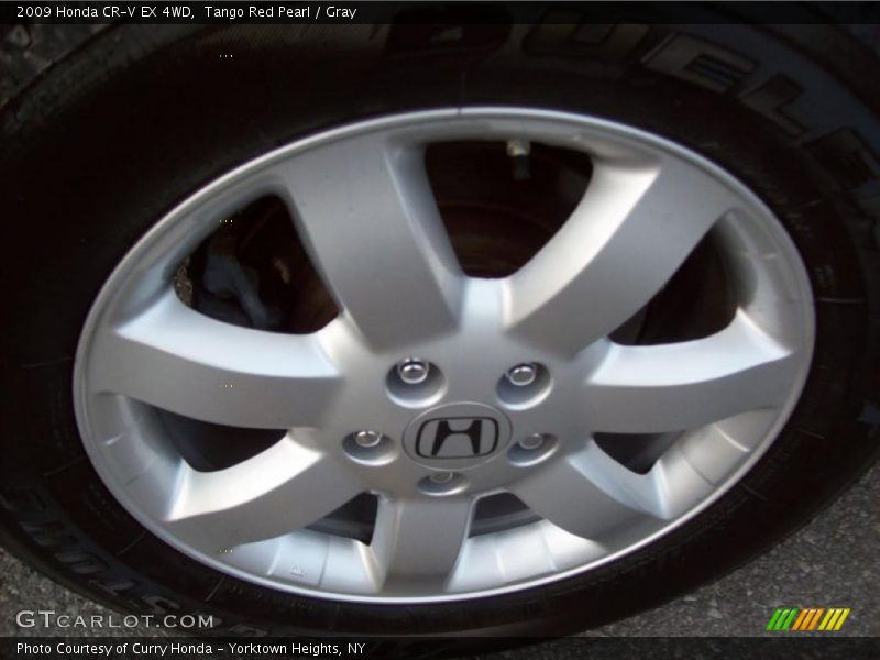 Tango Red Pearl / Gray 2009 Honda CR-V EX 4WD