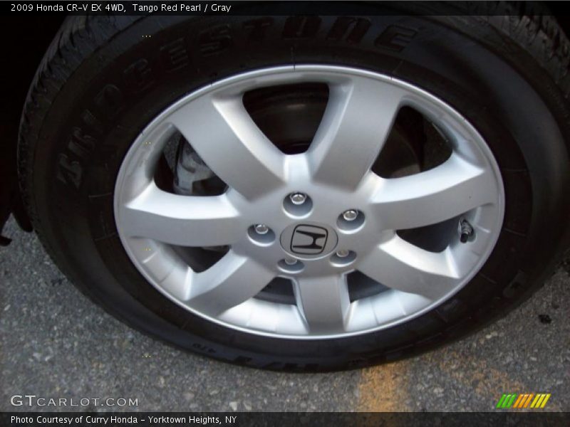Tango Red Pearl / Gray 2009 Honda CR-V EX 4WD