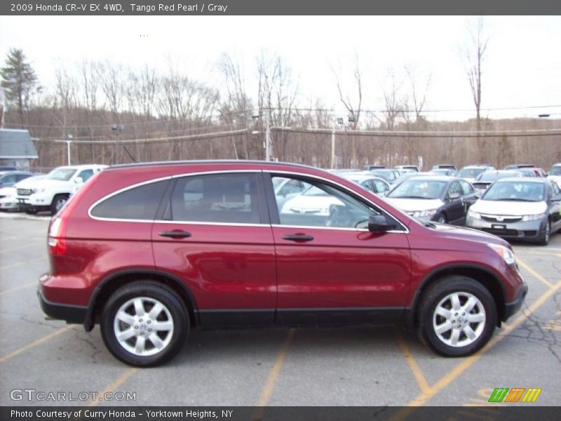 Tango Red Pearl / Gray 2009 Honda CR-V EX 4WD