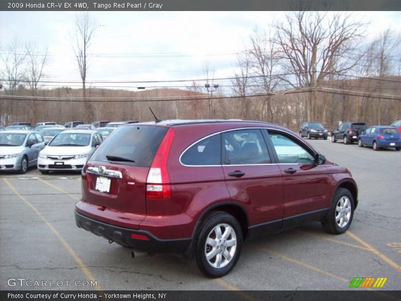 Tango Red Pearl / Gray 2009 Honda CR-V EX 4WD