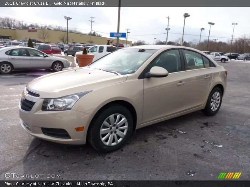 Gold Mist Metallic / Jet Black 2011 Chevrolet Cruze LT