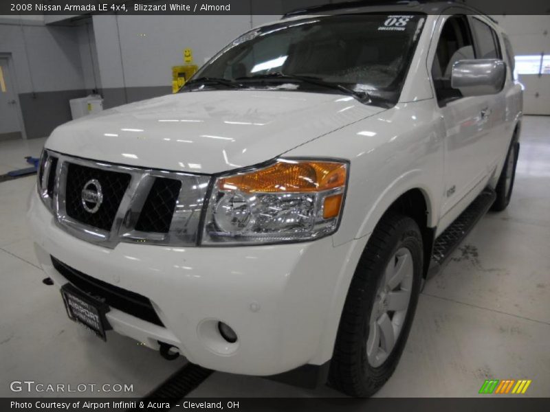 Blizzard White / Almond 2008 Nissan Armada LE 4x4