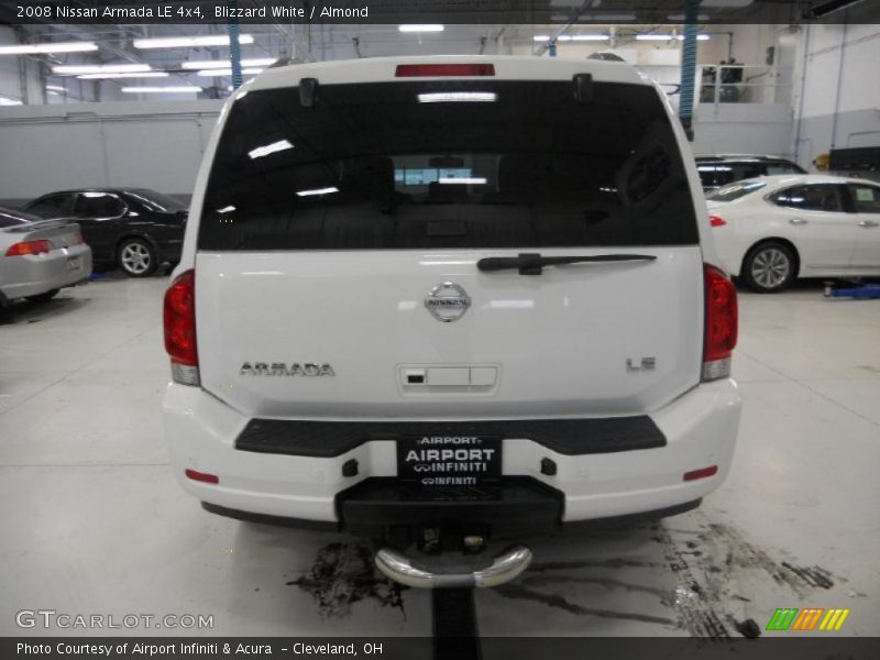 Blizzard White / Almond 2008 Nissan Armada LE 4x4