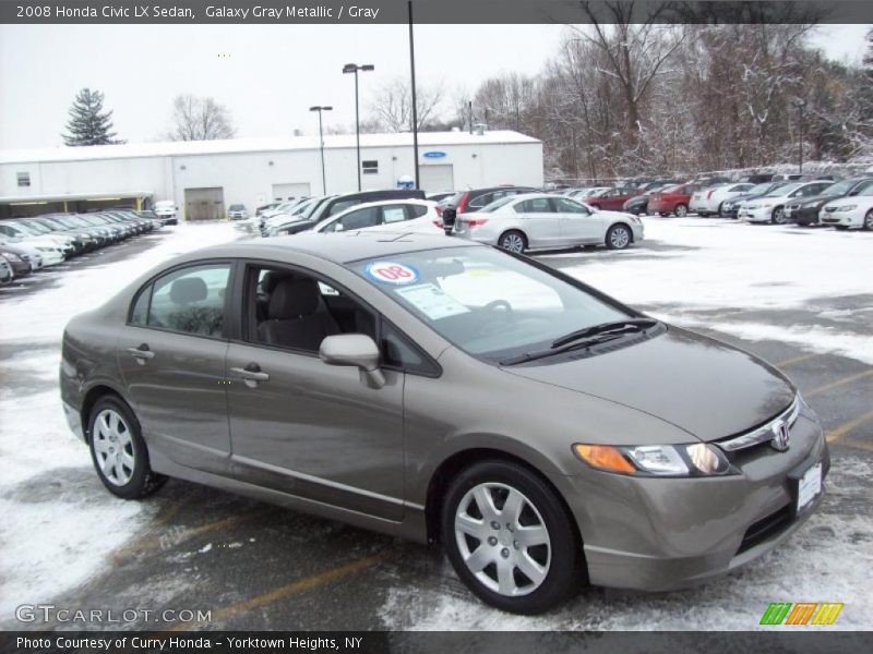 Galaxy Gray Metallic / Gray 2008 Honda Civic LX Sedan