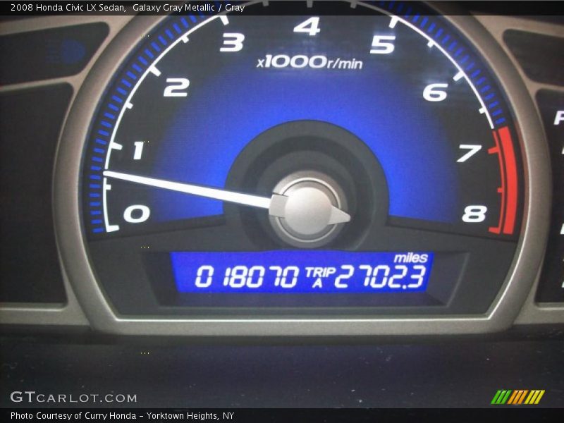 Galaxy Gray Metallic / Gray 2008 Honda Civic LX Sedan