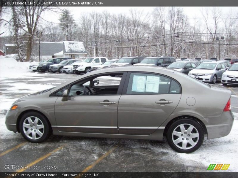 Galaxy Gray Metallic / Gray 2008 Honda Civic LX Sedan