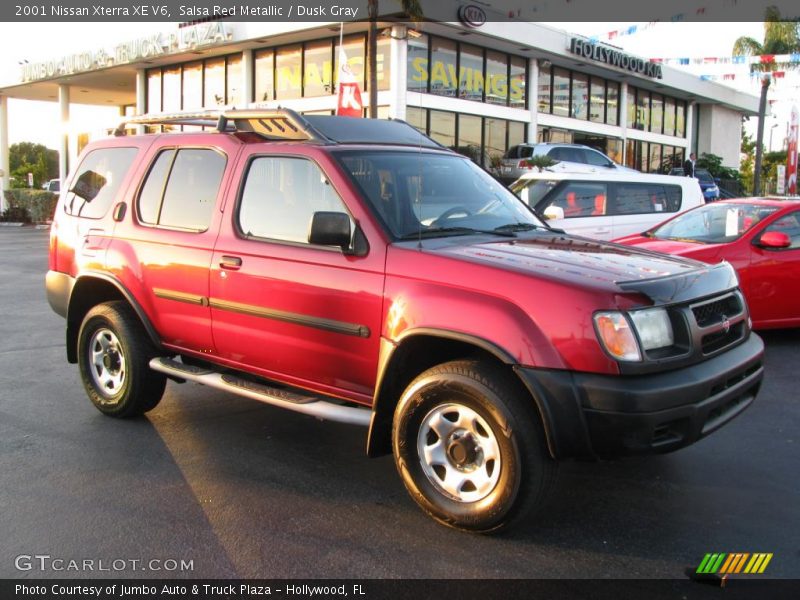 Salsa Red Metallic / Dusk Gray 2001 Nissan Xterra XE V6