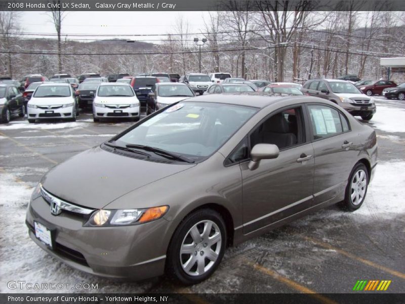 Galaxy Gray Metallic / Gray 2008 Honda Civic LX Sedan