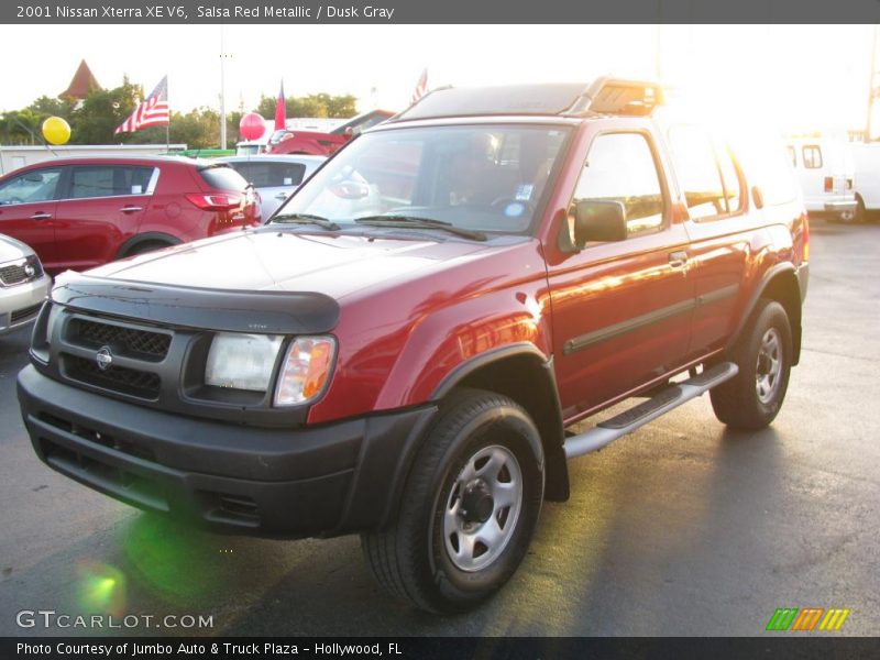 Salsa Red Metallic / Dusk Gray 2001 Nissan Xterra XE V6