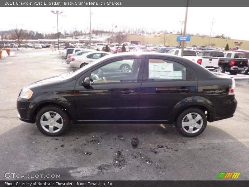 Black Granite Metallic / Charcoal 2011 Chevrolet Aveo LT Sedan