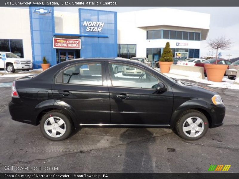 Black Granite Metallic / Charcoal 2011 Chevrolet Aveo LT Sedan