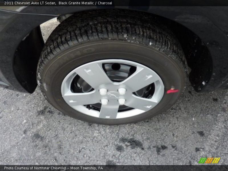 Black Granite Metallic / Charcoal 2011 Chevrolet Aveo LT Sedan