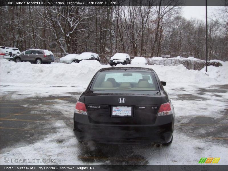 Nighthawk Black Pearl / Black 2008 Honda Accord EX-L V6 Sedan