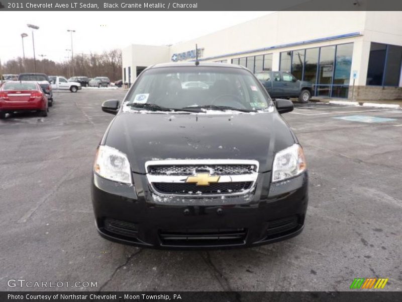 Black Granite Metallic / Charcoal 2011 Chevrolet Aveo LT Sedan