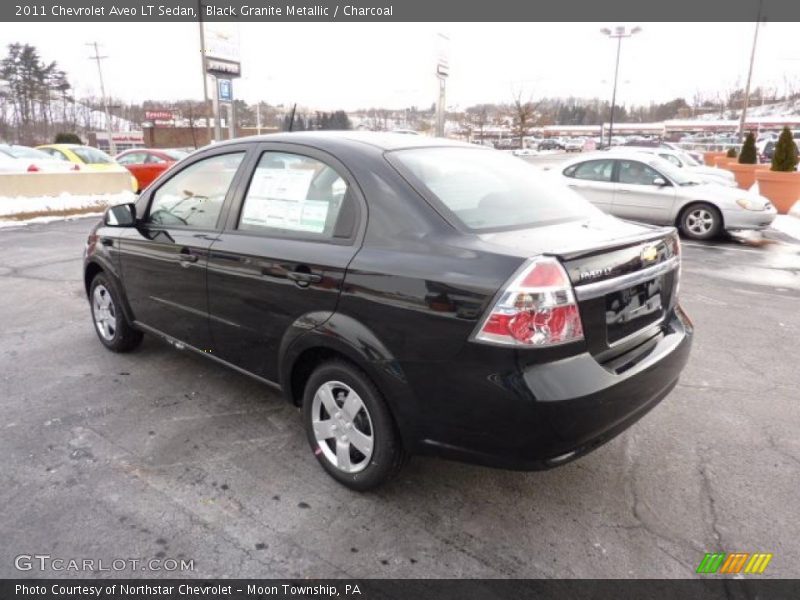 Black Granite Metallic / Charcoal 2011 Chevrolet Aveo LT Sedan