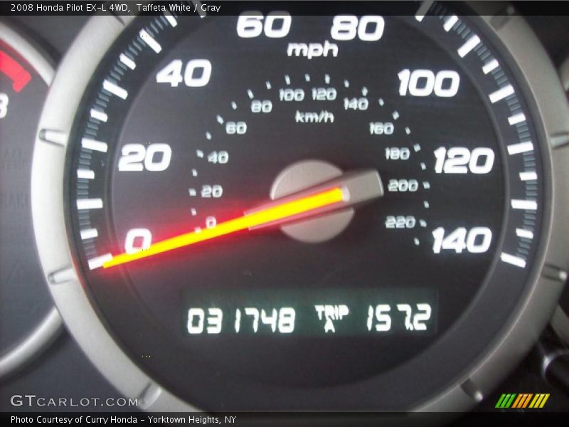 Taffeta White / Gray 2008 Honda Pilot EX-L 4WD