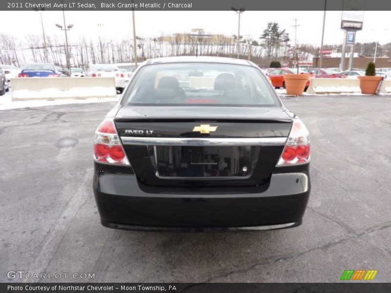 Black Granite Metallic / Charcoal 2011 Chevrolet Aveo LT Sedan