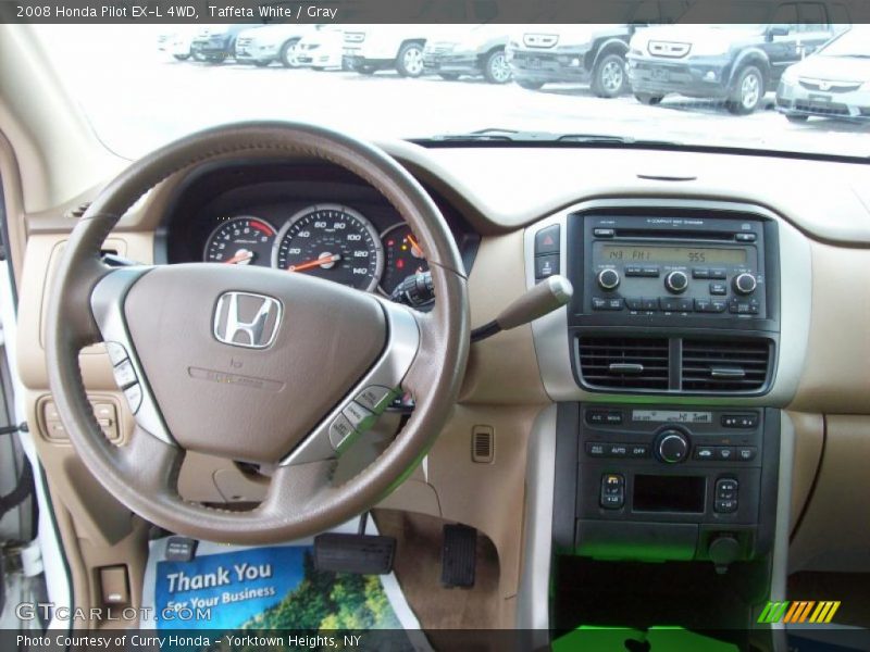 Taffeta White / Gray 2008 Honda Pilot EX-L 4WD